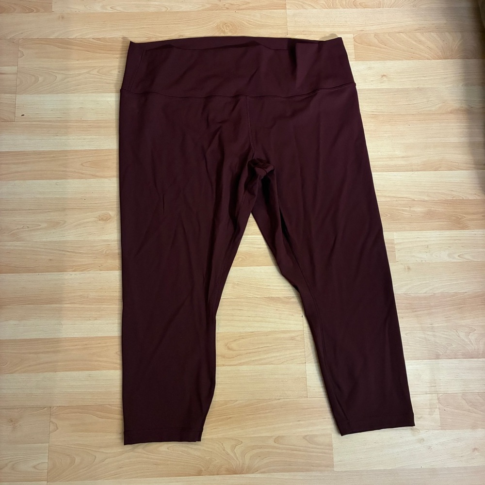 Lululemon Align High-Rise 25” Leggings Size 20 Red Merlot Nulu Yoga Pants